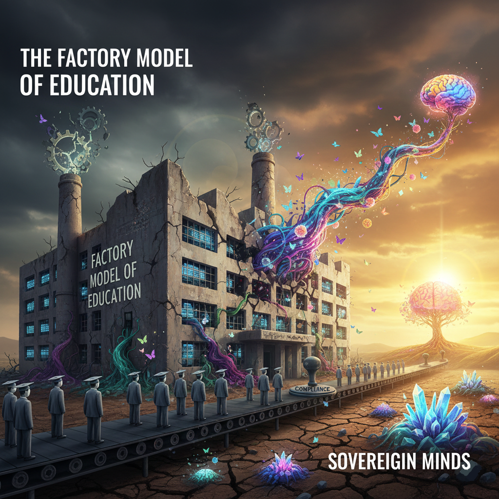 Factory Model of Education fails to create sovereign minds